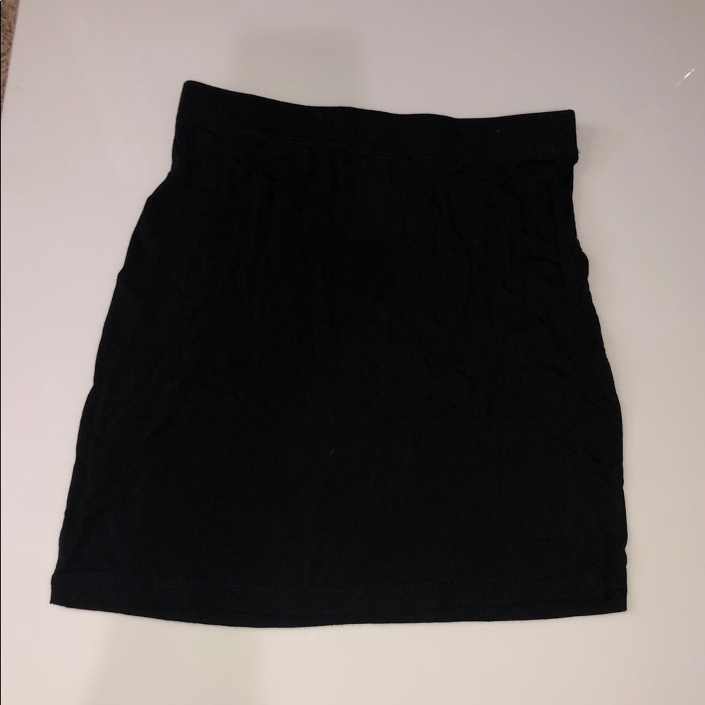 Tight black skirt